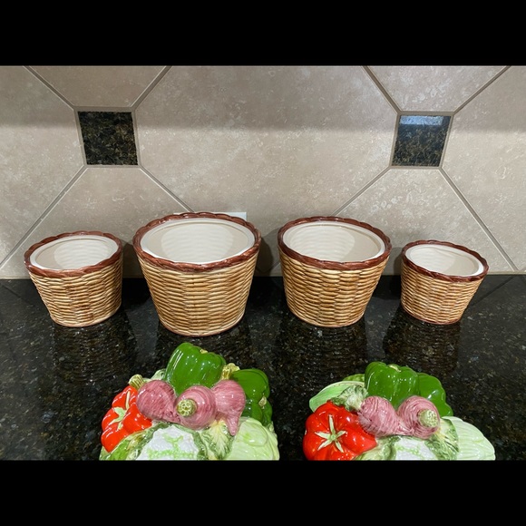 Vintage RARE 1981 HALDON GROUP 4 PC Vegetable Canister Set - Picture 6 of 13